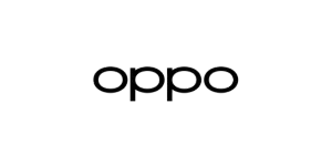 The image shows the OPPO logo, with the brand name oppo written in lowercase, rounded black letters on a transparent background.